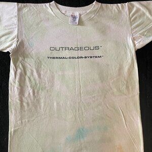Outrageous Thermal Color Systems T-Shirt from the 80-90's VINTAGE, RARE!
